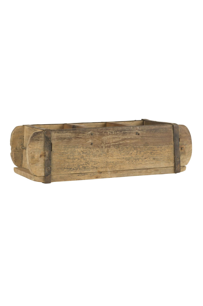 Pojemnik z trzema przegrodami ze starego recyklingowanego drewna IB LAURSEN UNIQUE