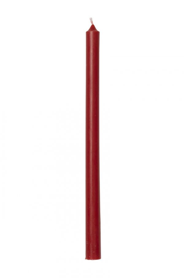 Czerwona świeczka IB LAURSEN - wysokość 20 cm