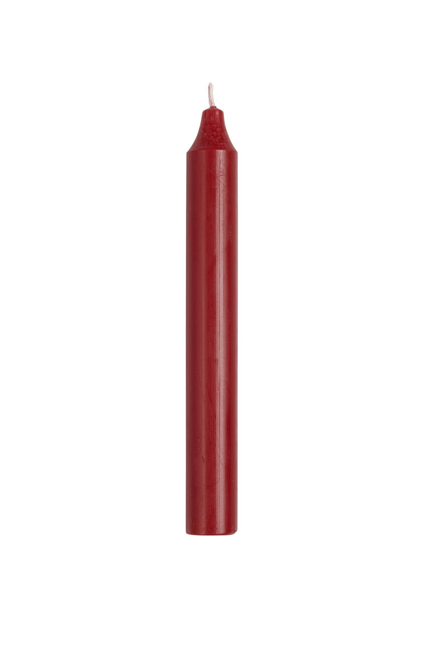 Rustykalna czerwona świeca IB LAURSEN – wysokość 18 cm