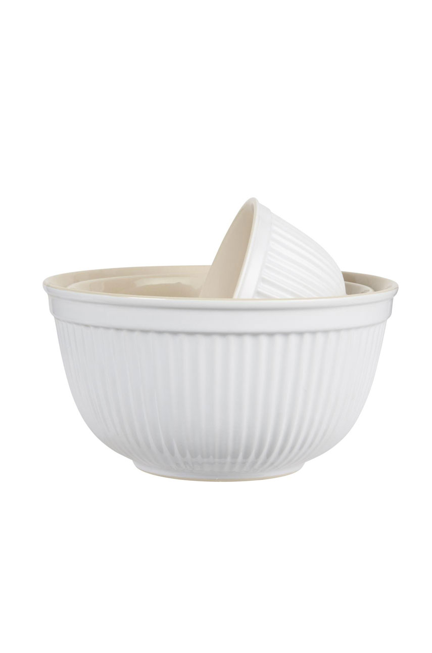 Zestaw 3 misek ceramicznych MYNTE IB LAURSEN – białe (Pure White)